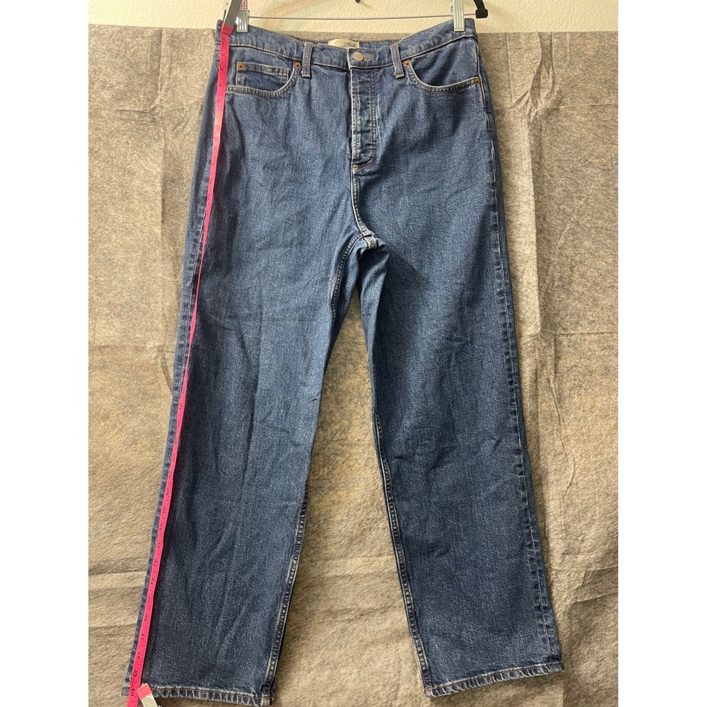Universal Thread Highest Straight Jeans Medium Wash Button Fly Size 12 Womens - Picture 5 of 15